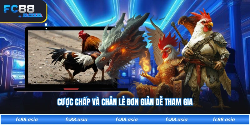 Cược chấp và chẵn lẻ đơn giản dễ tham gia